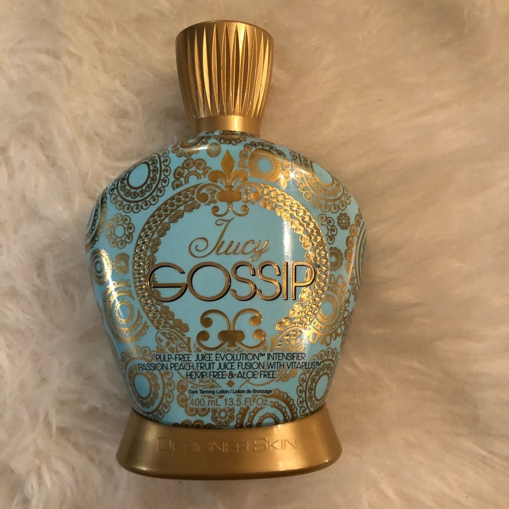 Juicy gossip tanning lotion designer skin